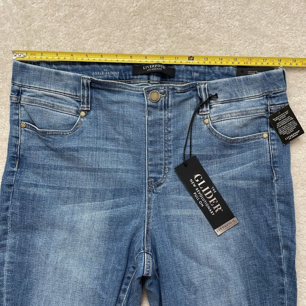 Liverpool Jeans Company Blue Ankle Cropped Jeans - Picture 2 of 13